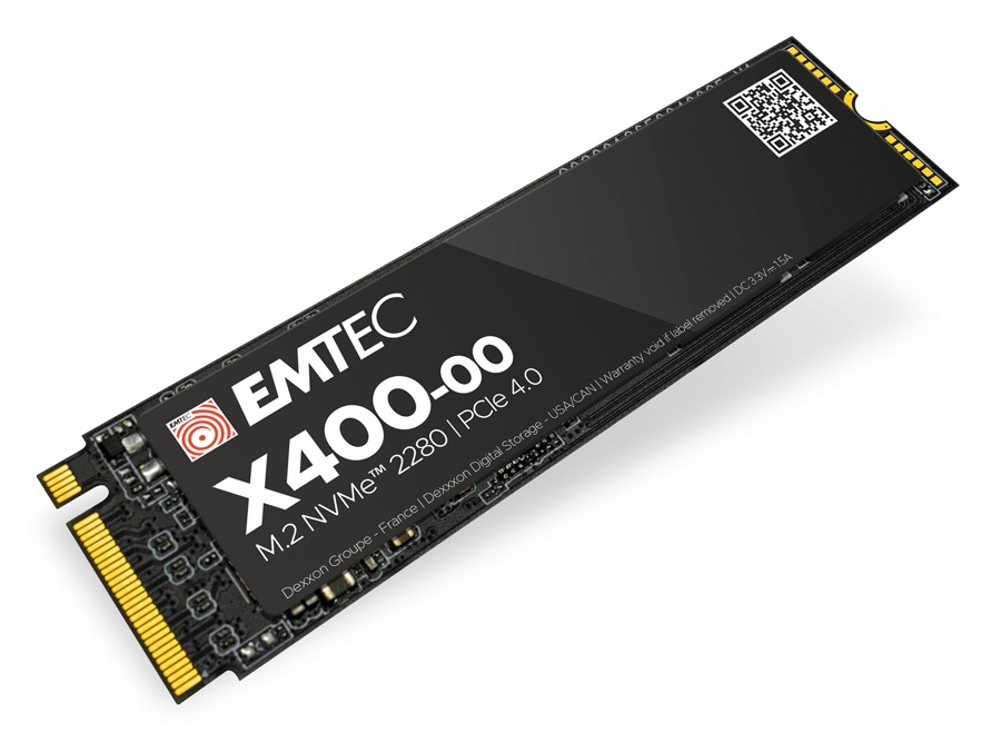 Диск SSD EMTEC X400 500GB M.2 2280 NVMe PCIe Gen4x4 - ECSSD500GX400