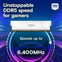 Памет Crucial Pro White 32GB (2x16GB) DDR5 6000MHz CL36 EXPO/XMP - CP2K16G60C36U5W