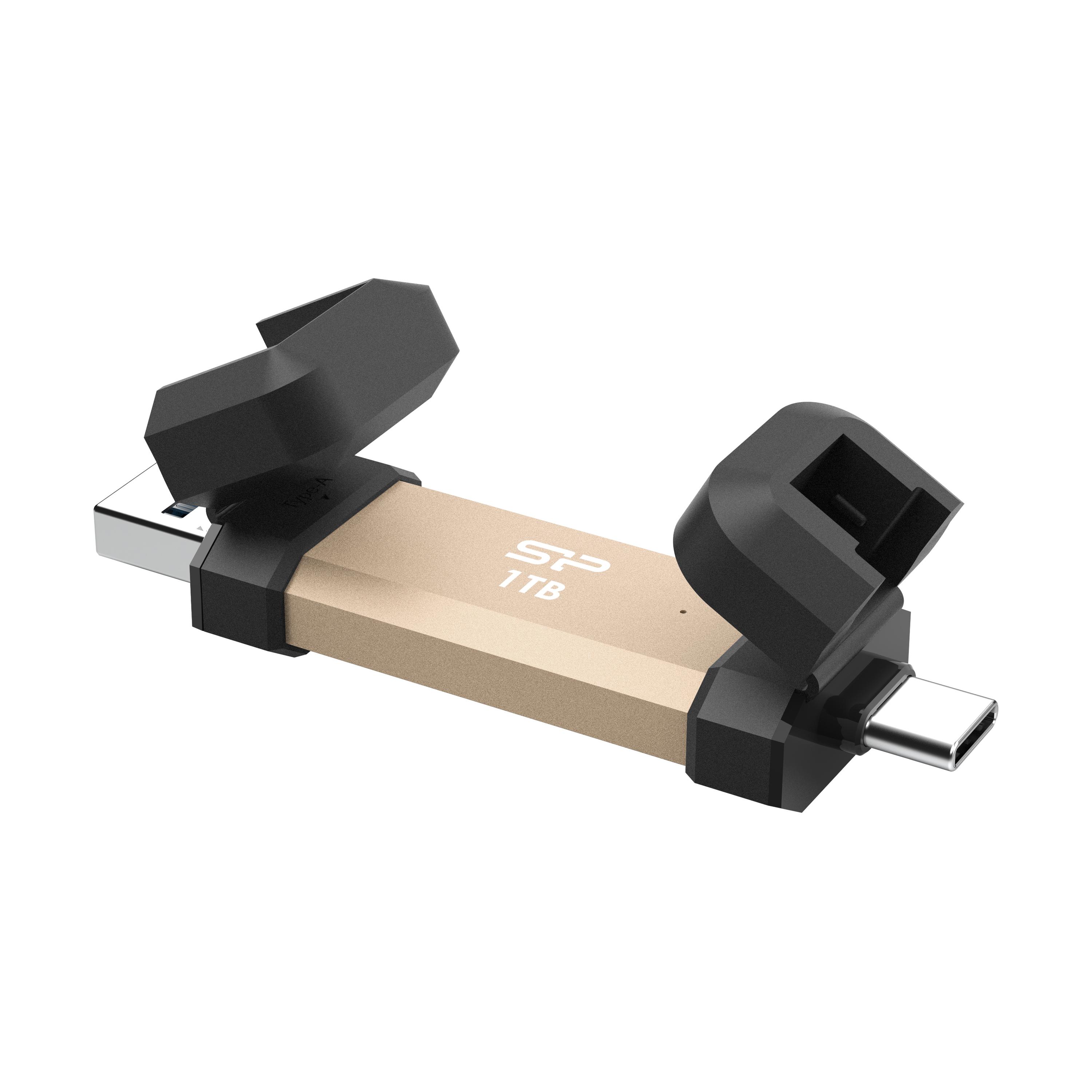 Зовнішній SSD Silicon Power DS72 Gold - 1TB