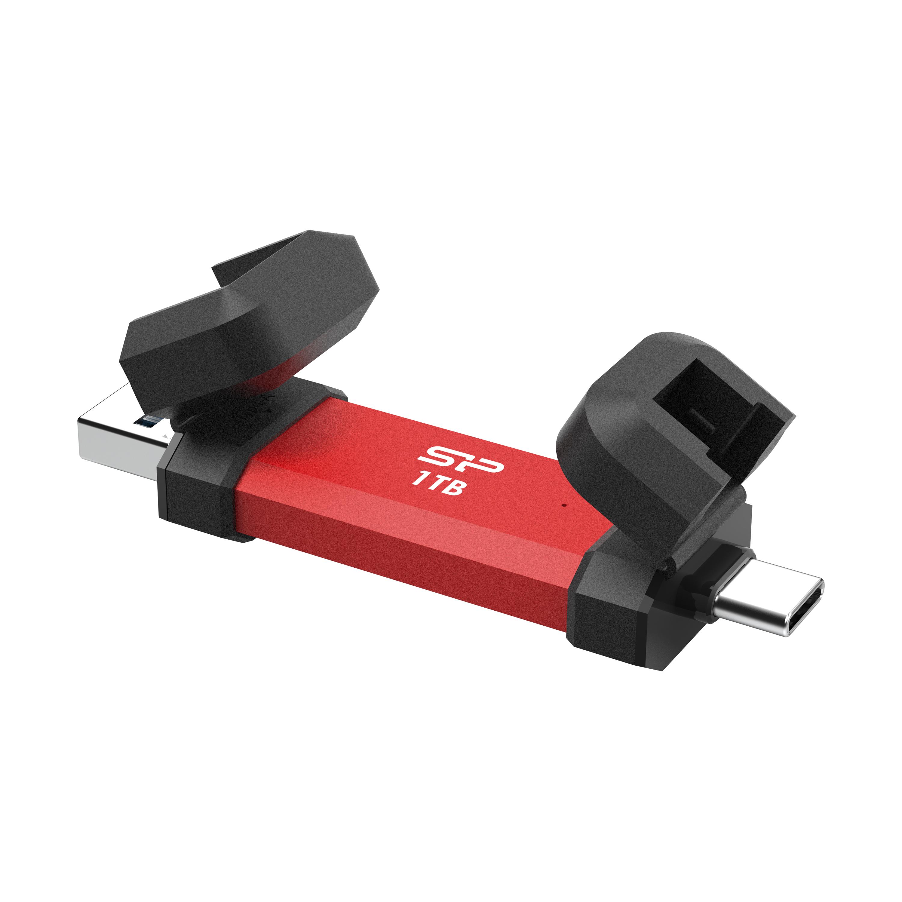 Външен SSD Silicon Power DS72 Red - 1TB