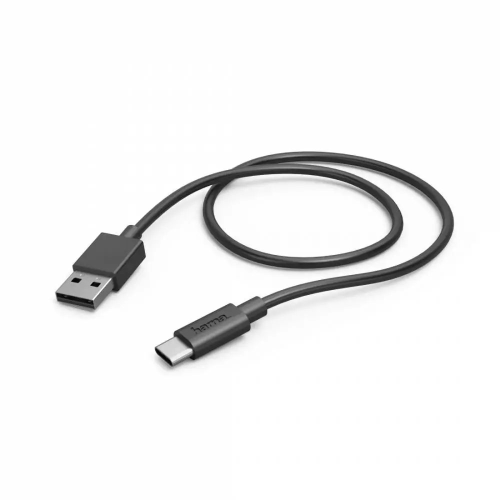 HAMA Кабел USB-C - USB А, 0,5 м, 480Мbit/ 3А, черен