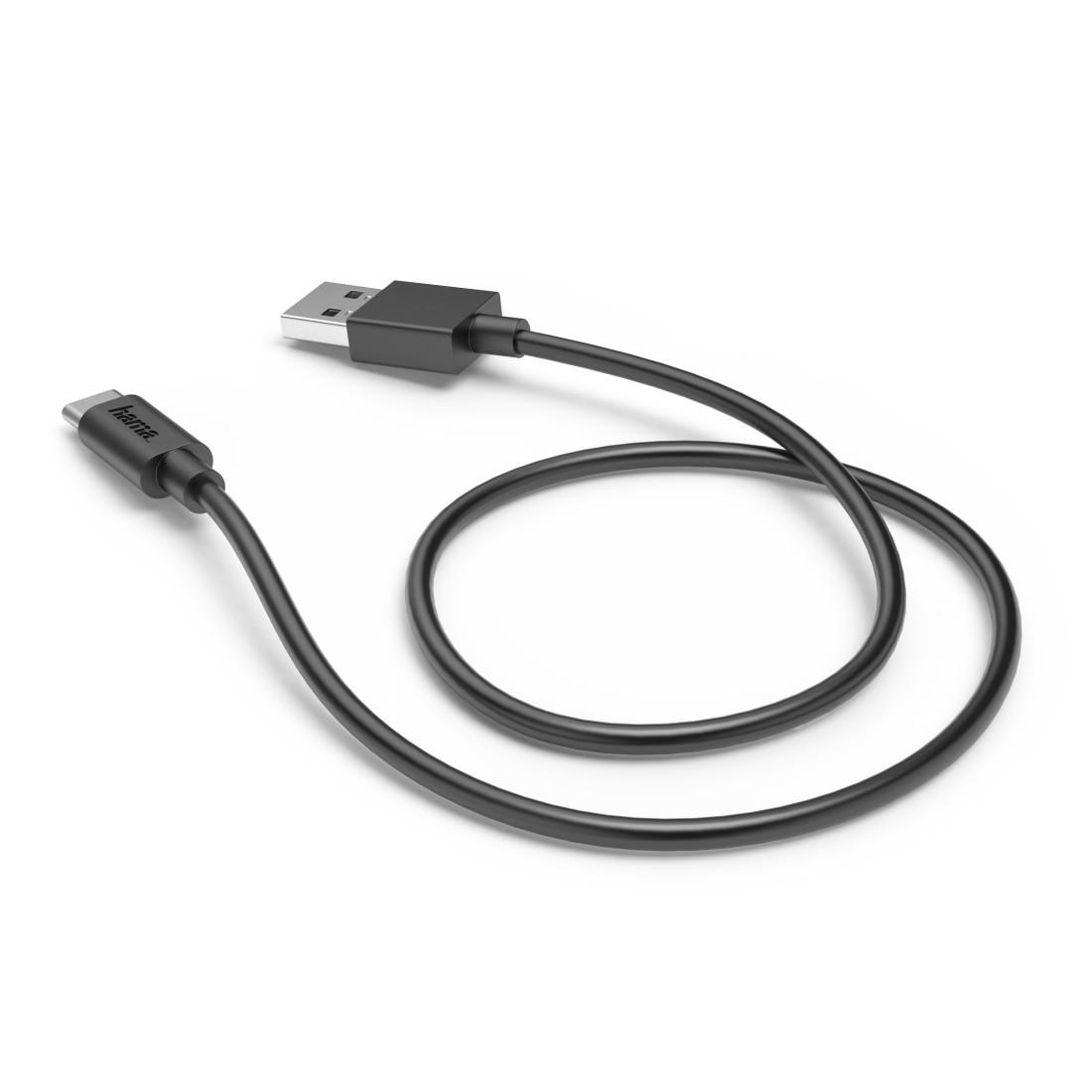 HAMA Кабель USB-C - USB A, 0,5 м, 480Мbit/ 3А, черный