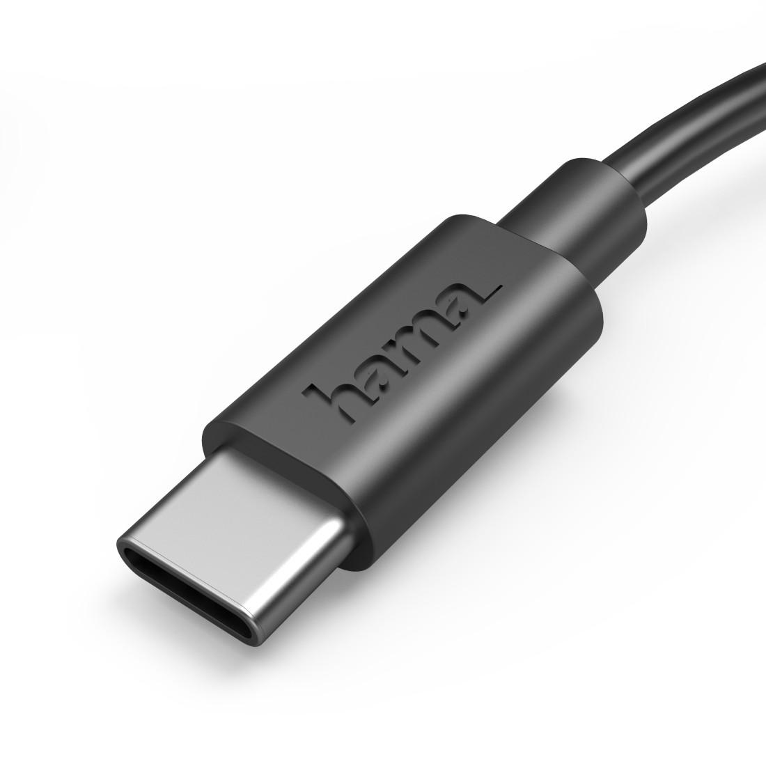 HAMA Кабель USB-C - USB A, 0,5 м, 480Мbit/ 3А, черный