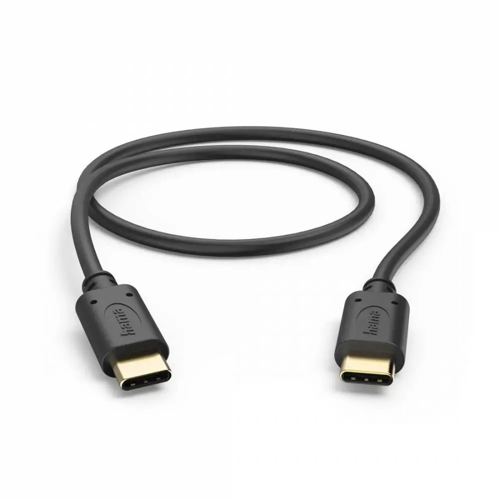 HAMA Cablu de încărcare, USB-C - USB-C, 0,5 m, negru
