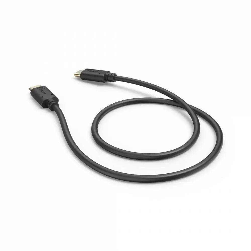 HAMA Кабел за зареждане, USB-C - USB-C, 0,5 м, черен