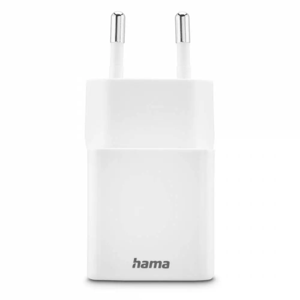 HAMA Бързо мини Gan зарядно, 30 W, 1x USB-C, 1x USB-A, PD, бял