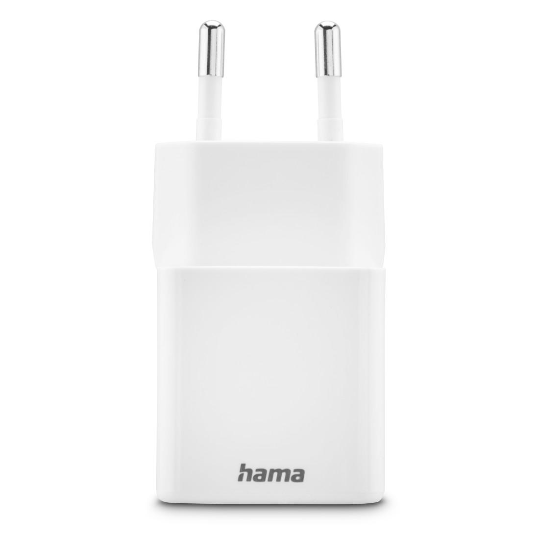 HAMA Chargeur mini Gan rapide, 30 W, 1x USB-C, 1x USB-A, PD, blanc