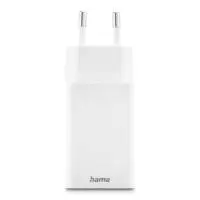 HAMA Бързо мини зарядно, 45 W, 1x USB-C - 1x USB-A, PD, бяло