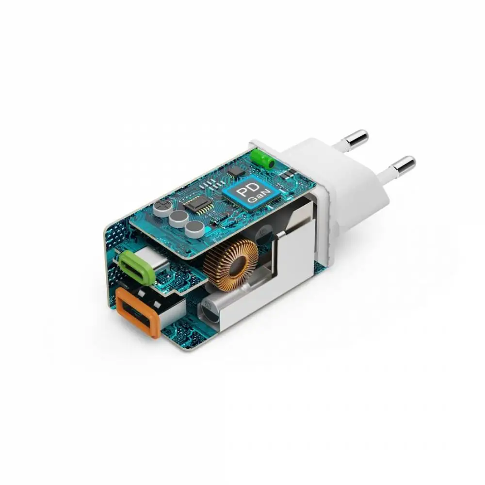 HAMA Бързо мини зарядно, 45 W, 1x USB-C - 1x USB-A, PD, бяло