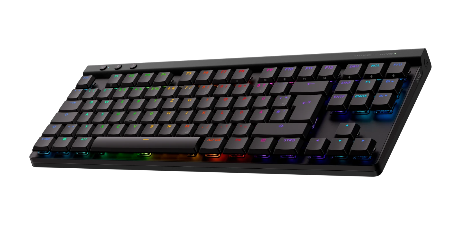 Безжична геймърска клавиатура Logitech G515 Lightspeed TKL Wireless Gaming Black, TACTILE - 920-014074 