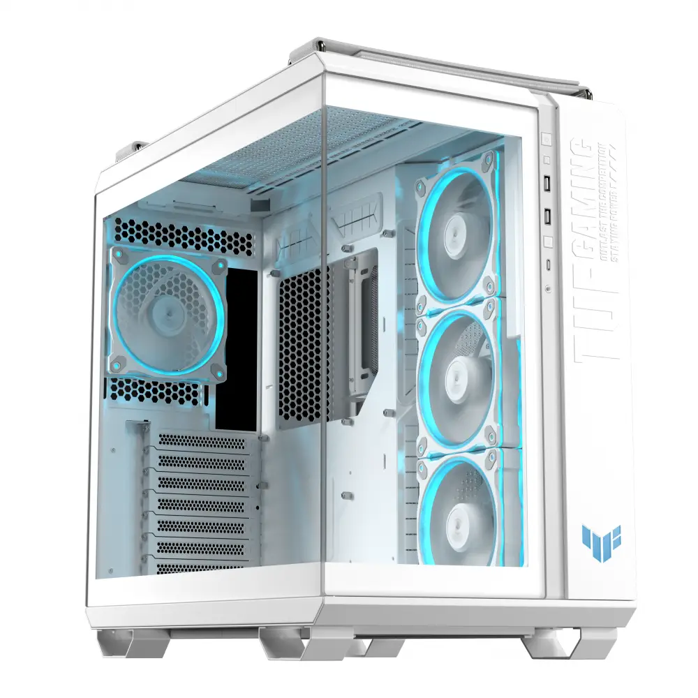 Кутия ASUS TUF Gaming GT502 Horizon ARGB White Edition - 90DC0093-B19010
