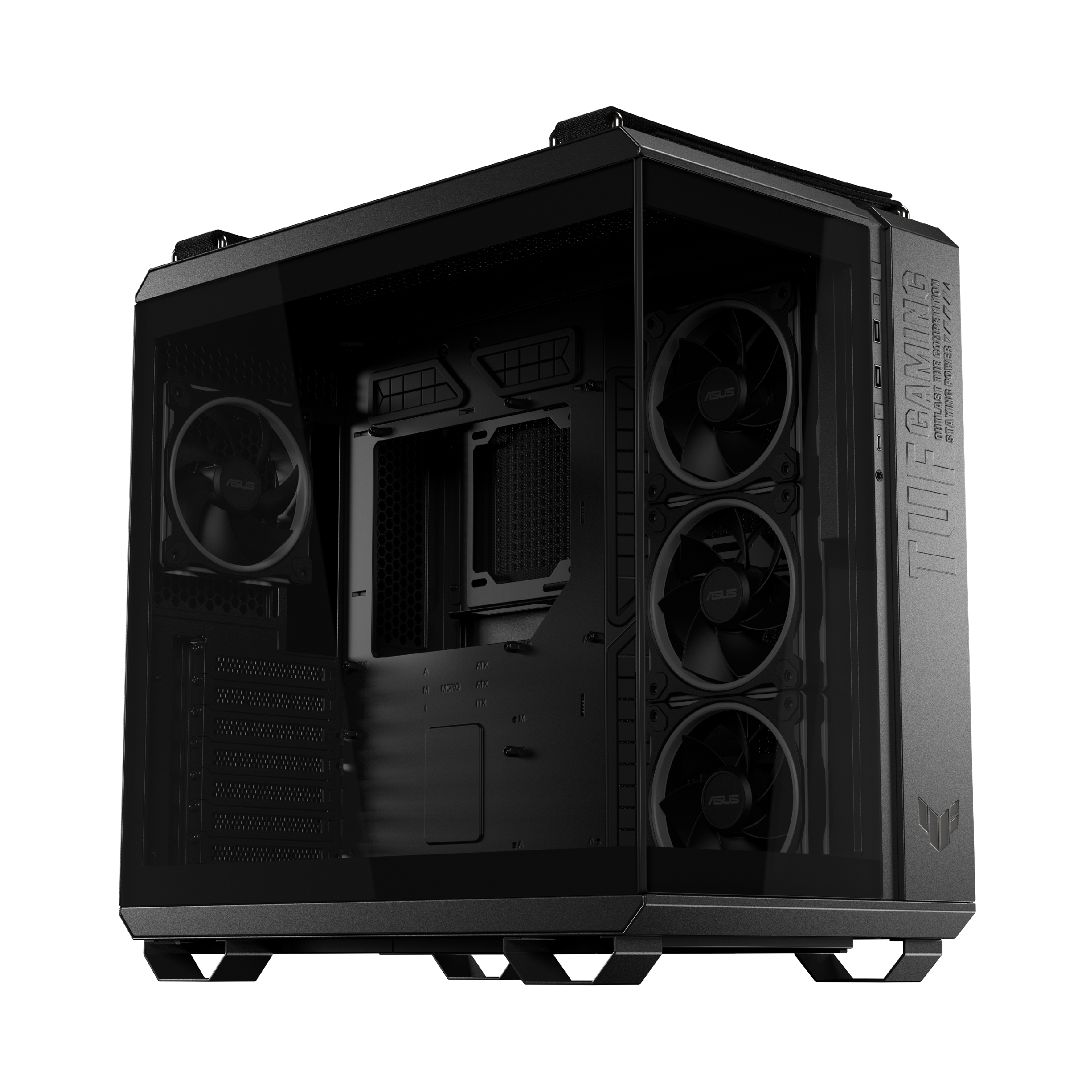 Кутия ASUS TUF Gaming GT502 Horizon ARGB Black Edition - 90DC0090-B19020