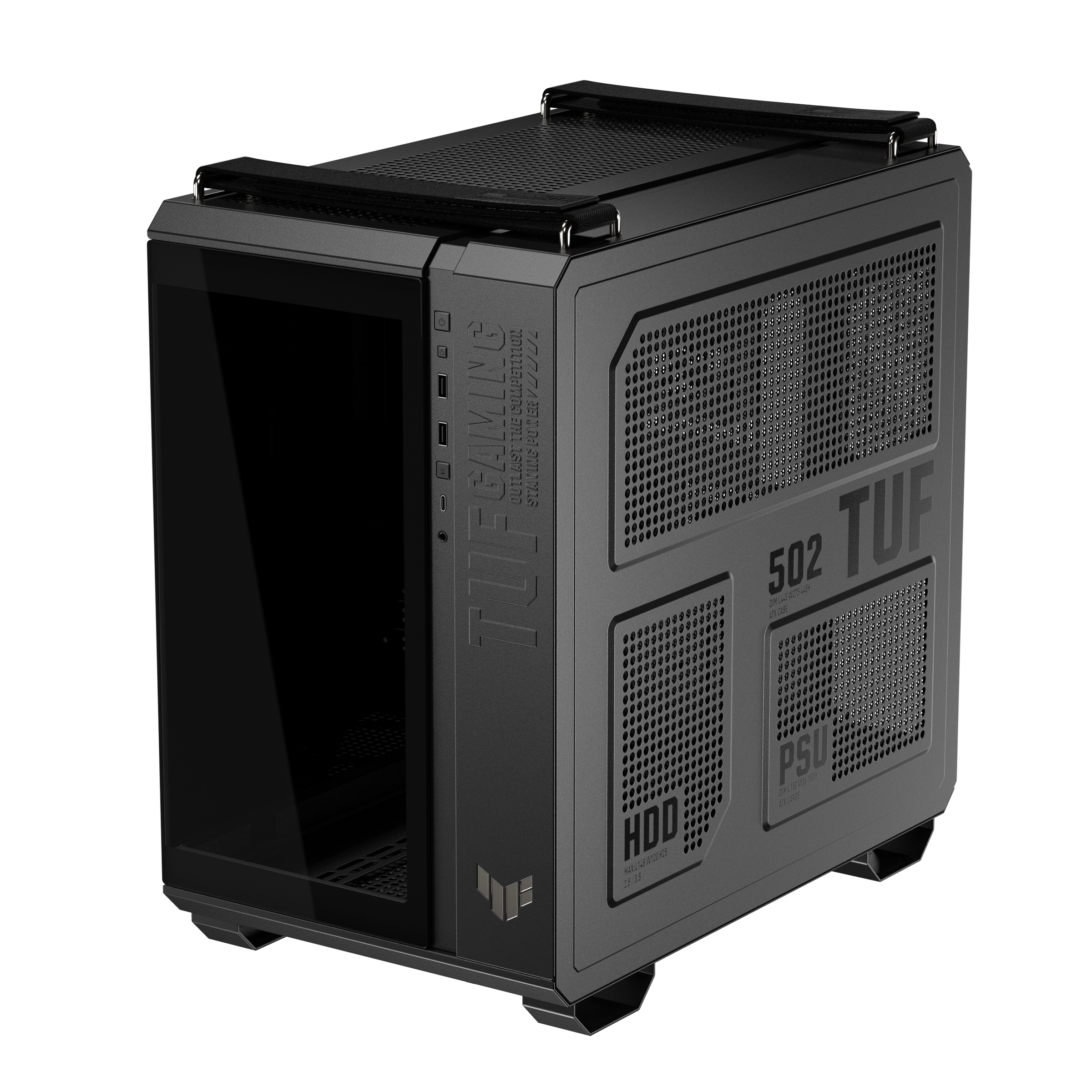 Кутия ASUS TUF Gaming GT502 Horizon ARGB Black Edition - 90DC0090-B19020