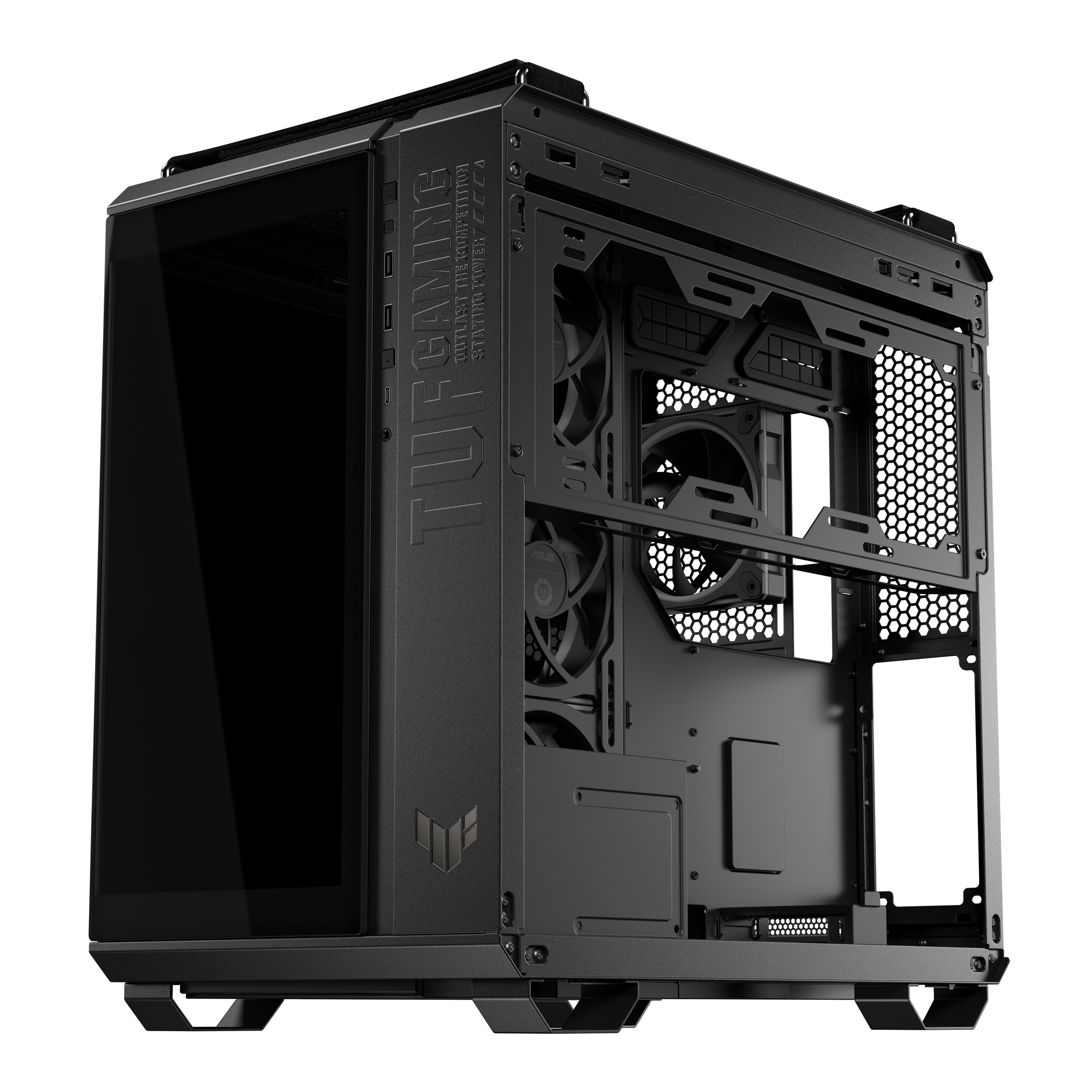 Кутия ASUS TUF Gaming GT502 Horizon ARGB Black Edition - 90DC0090-B19020