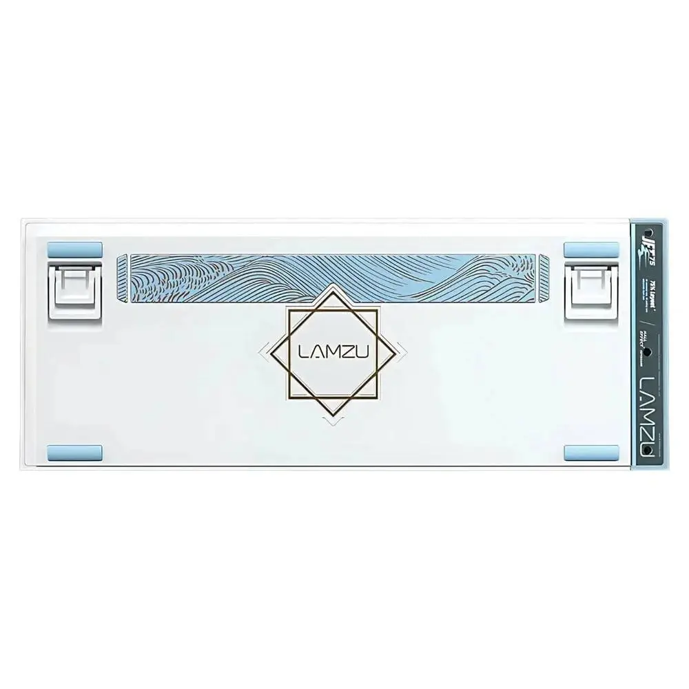 Lamzu професионална геймърска механична клавиатура Professional Gaming Mechanical Keyboard JET 75 - 8K, Magnetic Gateron Jade Switches - White/Blue