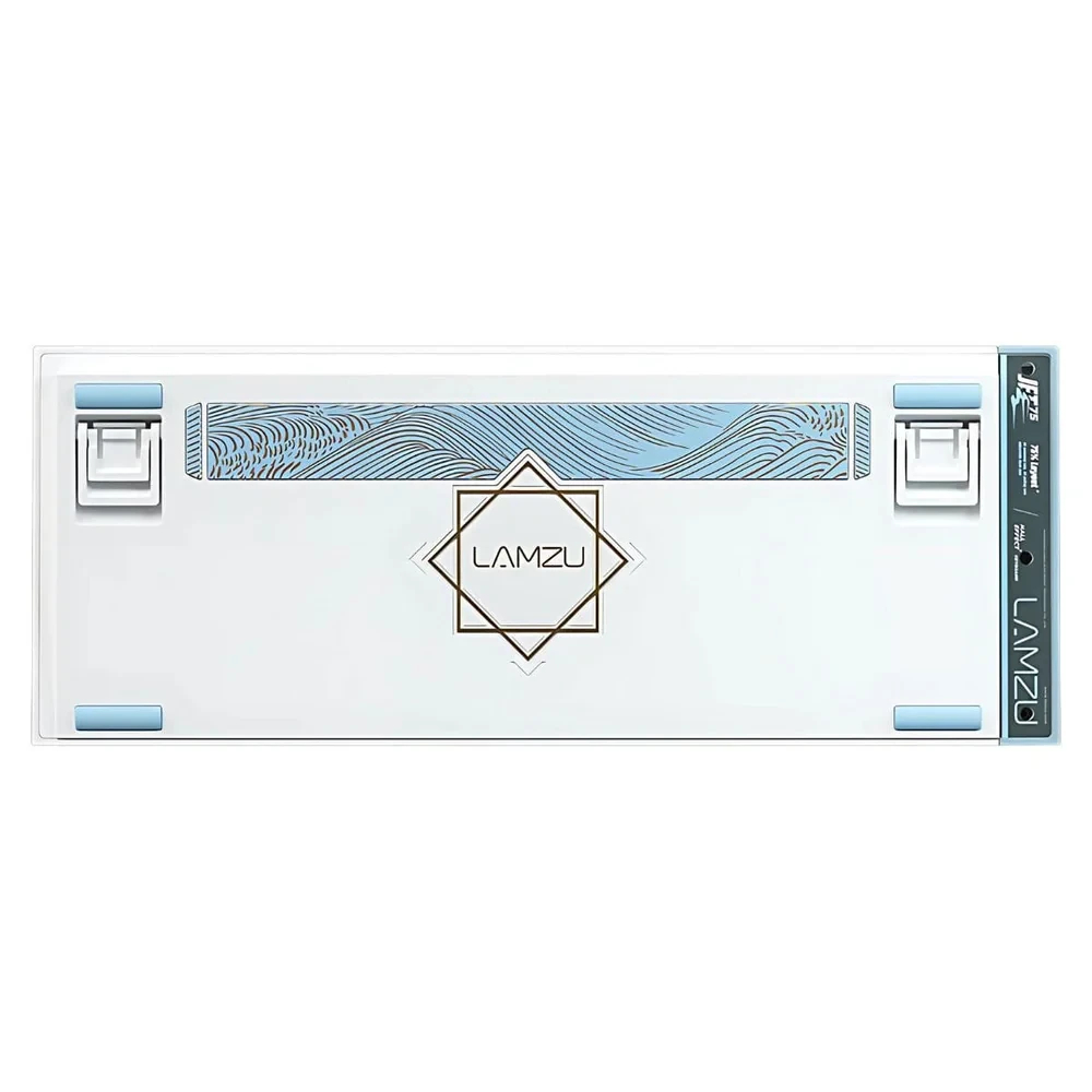 Lamzu професионална геймърска механична клавиатура Professional Gaming Mechanical Keyboard JET 75 - 8K, Magnetic Gateron Jade Switches - White/Blue