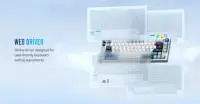 Lamzu професионална геймърска механична клавиатура Professional Gaming Mechanical Keyboard JET 75 - 8K, Magnetic Gateron Jade Switches - White/Blue