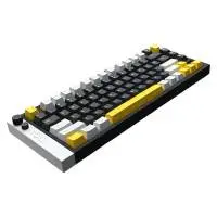 Геймърска механична клавиатура Lamzu JET 75 - 8K, Magnetic Gateron Jade Switches - Black/Yellow
