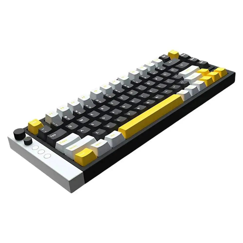 Геймърска механична клавиатура Lamzu JET 75 - 8K, Magnetic Gateron Jade Switches - Black/Yellow