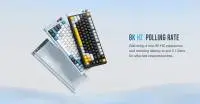 Геймърска механична клавиатура Lamzu JET 75 - 8K, Magnetic Gateron Jade Switches - Black/Yellow