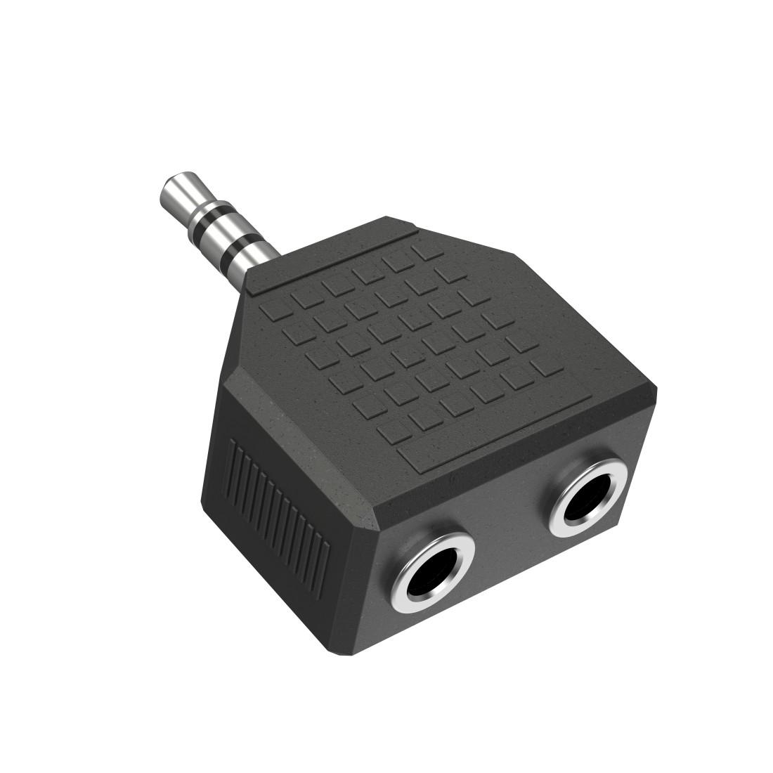 HАМА Аудио адаптер, 3.5 mm жак - 2 x 3.5 mm жак женско, стерео