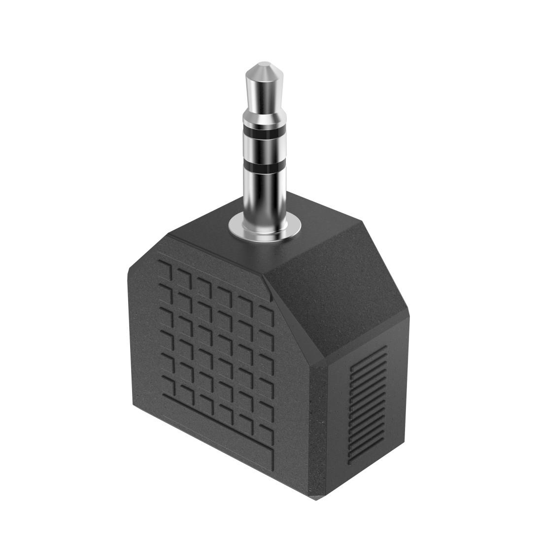 HАМА Аудио адаптер, 3.5 mm жак - 2 x 3.5 mm жак женско, стерео
