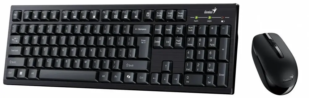 Genius клавиатура и мишка Wireless Keyboard and Mouse - KM-8101 Black - AI, BG, 2.4GHZ