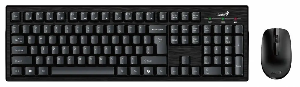 Genius клавиатура и мишка Wireless Keyboard and Mouse - KM-8101 Black - AI, BG, 2.4GHZ