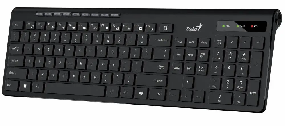 Genius клавиатура кирилизирана безжична Wireless Slim Keyboard SlimStar 7230 Black - AI, BG, 2.4Ghz