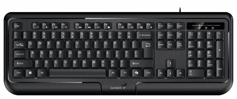 Genius клавиатура кирилизирана Smart Keyboard KB-118 II Black - AI, BG Layout, USB