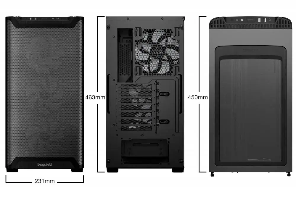 Кутия be quiet! Pure Base 501 LX Black Case ATX - BGW78