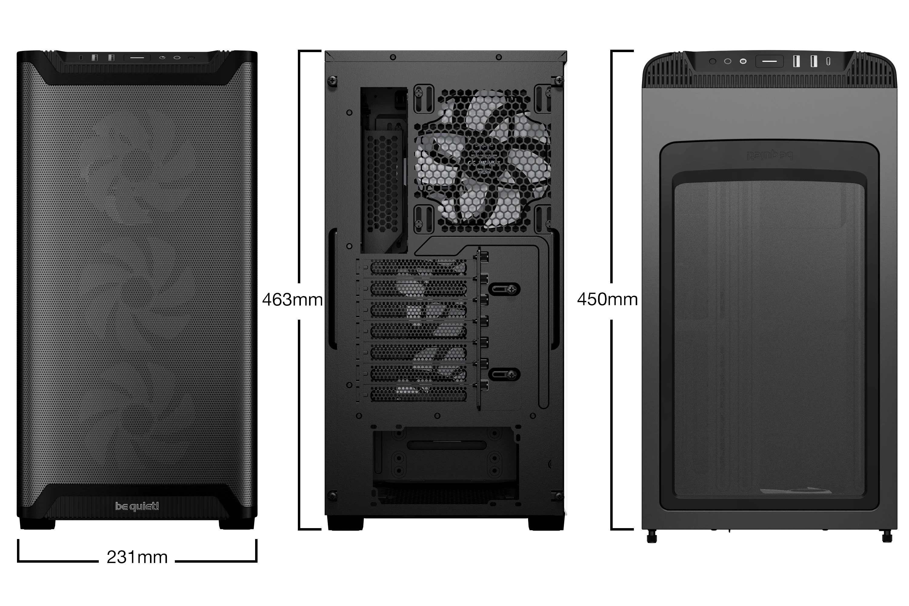 Кутия be quiet! Pure Base 501 LX Black Case ATX - BGW78