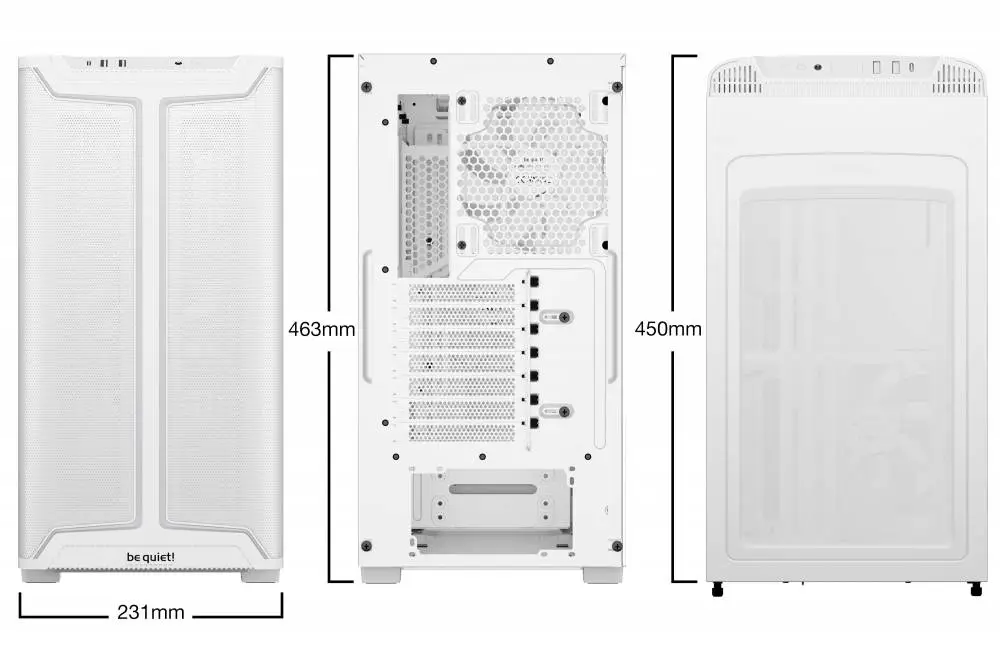 Кутия be quiet! Pure Base 501 DX White Case ATX - BGW77