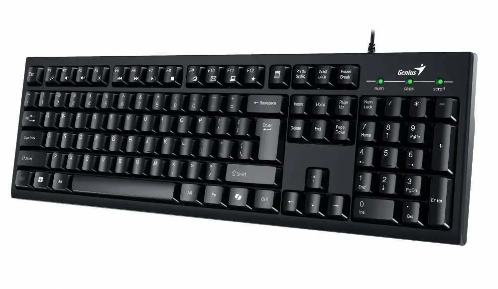 Genius клавиатура кирилизирана Smart Keyboard KB-100 Black - AI, BG Layout, USB