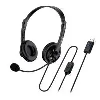 Genius слушалки с микрофон Headset HS-230U - USB, Mic, Black