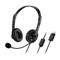 Genius слушалки с микрофон Headset HS-230U - USB, Mic, Black
