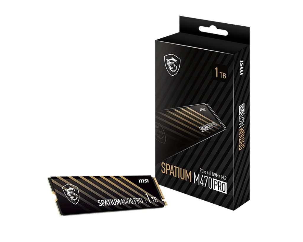 Диск SSD MSI SPATIUM M470 PRO 1TB M.2 2280 NVMe PCIe Gen4x4 - S78-440L0J0-P83