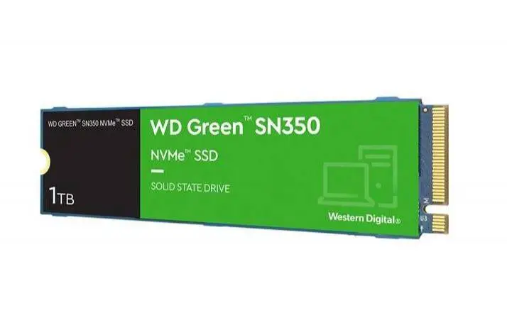 Диск SSD WD Green SN350 1TB M.2 2280 NVMe PCIe Gen 3x4 - WDS100T3G0C