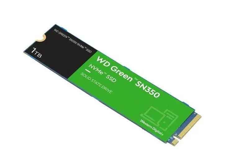Диск SSD WD Green SN350 1TB M.2 2280 NVMe PCIe Gen 3x4 - WDS100T3G0C