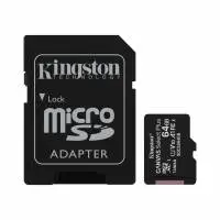 Карта памет Kingston&rsquo;s Canvas Select Plus 64GB, microSD, U1, V10, UHS-I - SDCS2/64GBSP