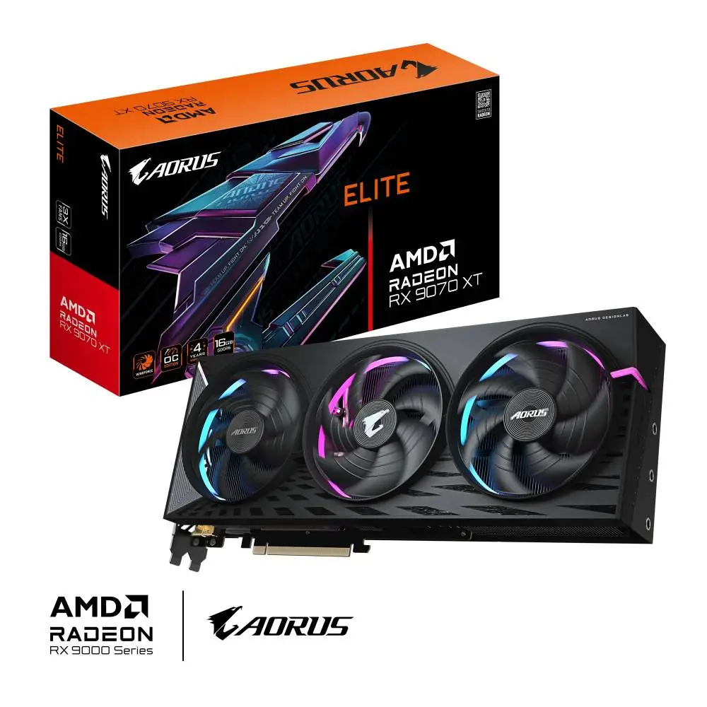 Видео карта Gigabyte AORUS Radeon RX 9070 XT ELITE 16G