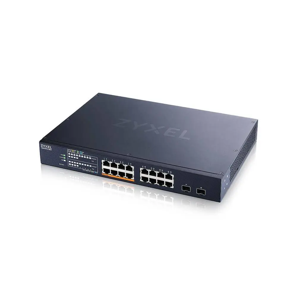 Суич ZyXEL XMG1915-18EP, 16-портов, 2x SFP, Gigabit, Управляем, , PoE