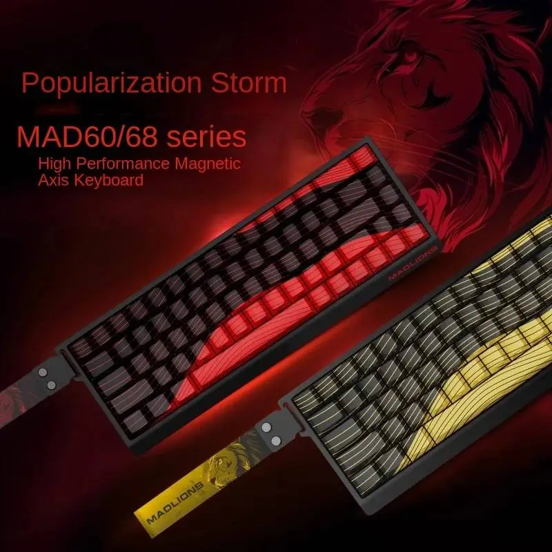 Геймърска механична клавиатура Madlions MAD 60 HE Contour Flagship - 8K, Gateron Jade Pro [Linear]