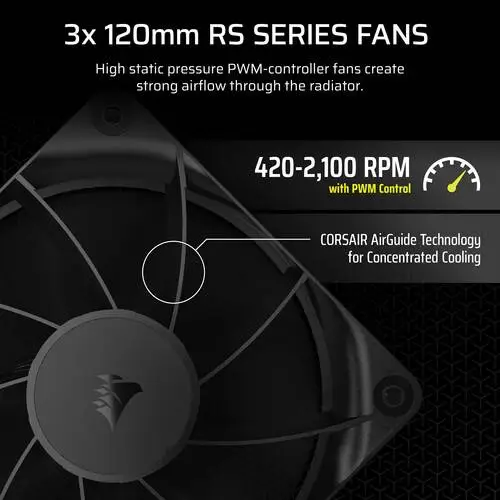 Водно охлаждане Corsair NAUTILUS 360 RS Liquid CPU Cooler - CW-9060089-WW