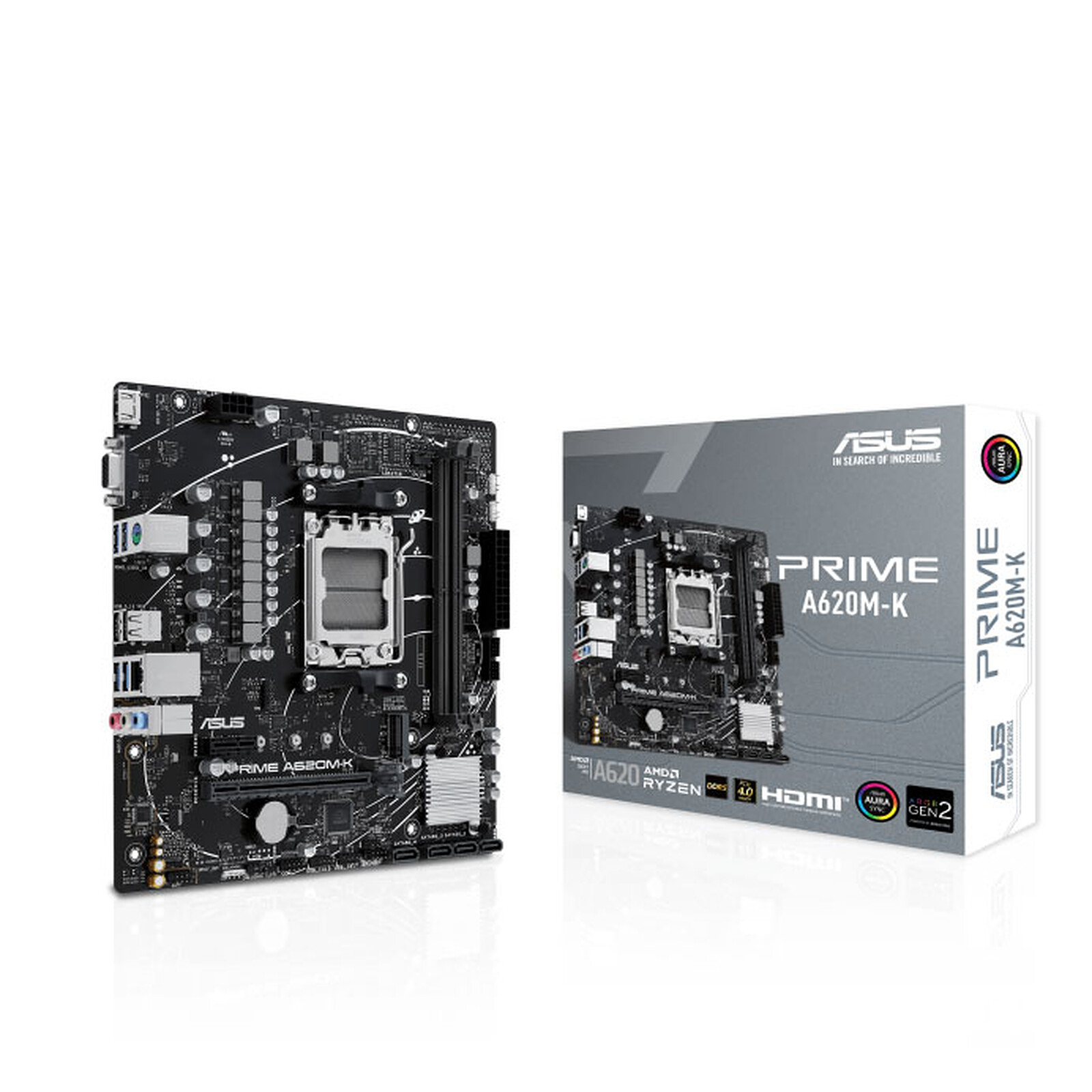 Дънна платка ASUS PRIME A620M-K AM5 - 90MB1F40-M0EAY0