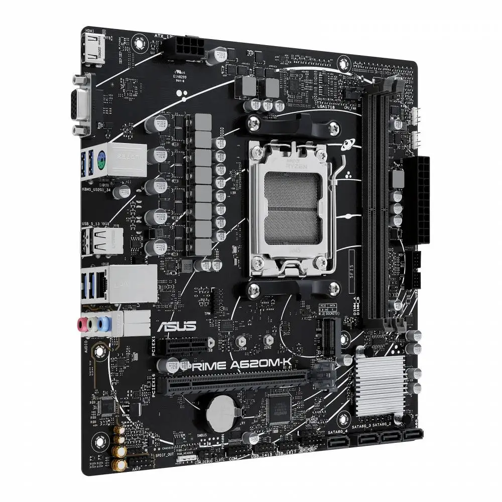Дънна платка ASUS PRIME A620M-K AM5 - 90MB1F40-M0EAY0