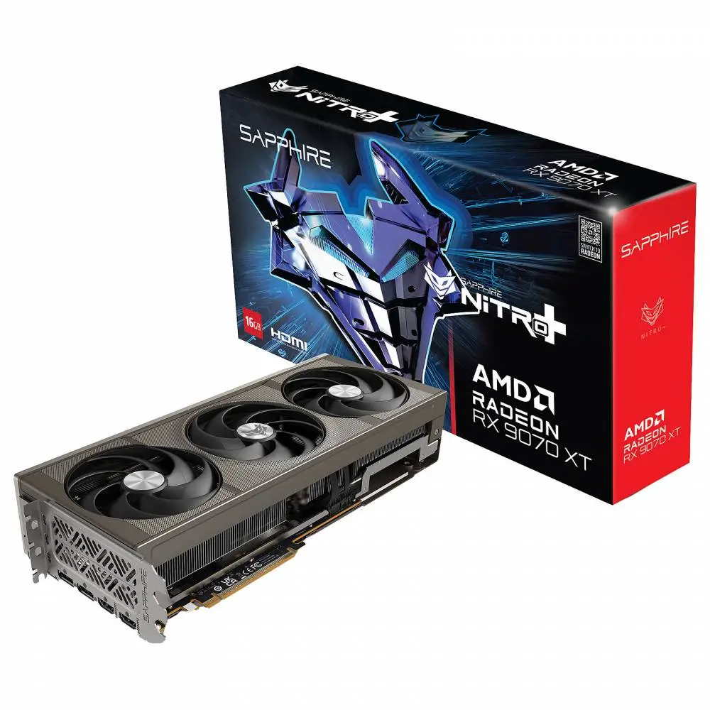 Видео карта Sapphire NITRO+ AMD Radeon RX 9070 XT GPU - 11348-01-20G