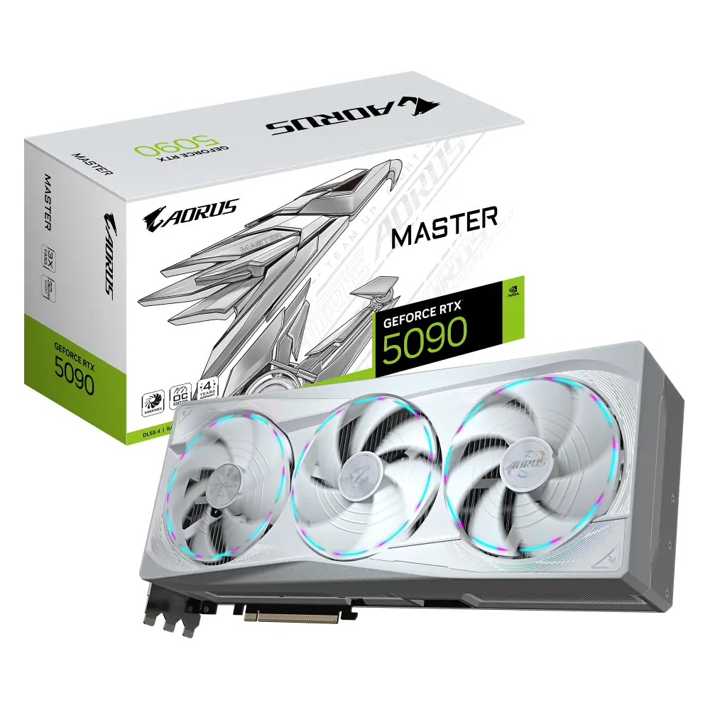 Видео карта Gigabyte AORUS RTX 5090 MASTER ICE 32GB GDDR7