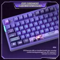 Геймърска механична клавиатура VGN - V87 Starry Sky - Dynamic Silver Switches [Linear]