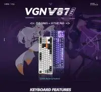 Геймърска механична клавиатура VGN - V87 PRO Side Engraving - Aniya Switches